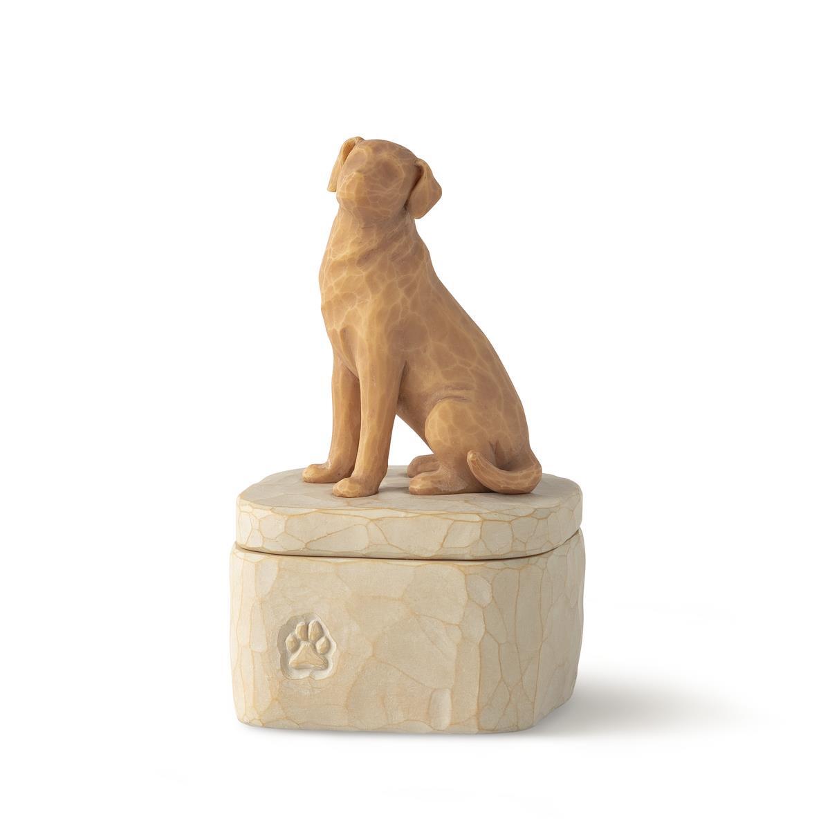 WILLOW TREE - LOVE MY DOG (GOLDEN) KEEPSAKE BOX