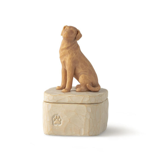 WILLOW TREE - LOVE MY DOG (GOLDEN) KEEPSAKE BOX