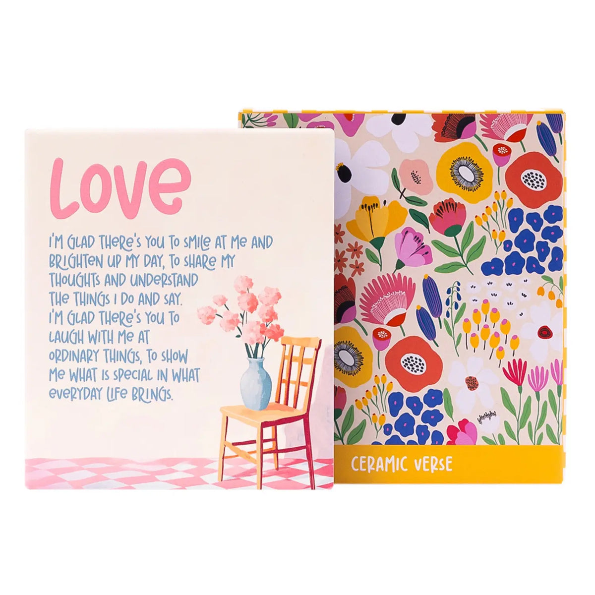 Ceramic Verse Plaque Billie Love