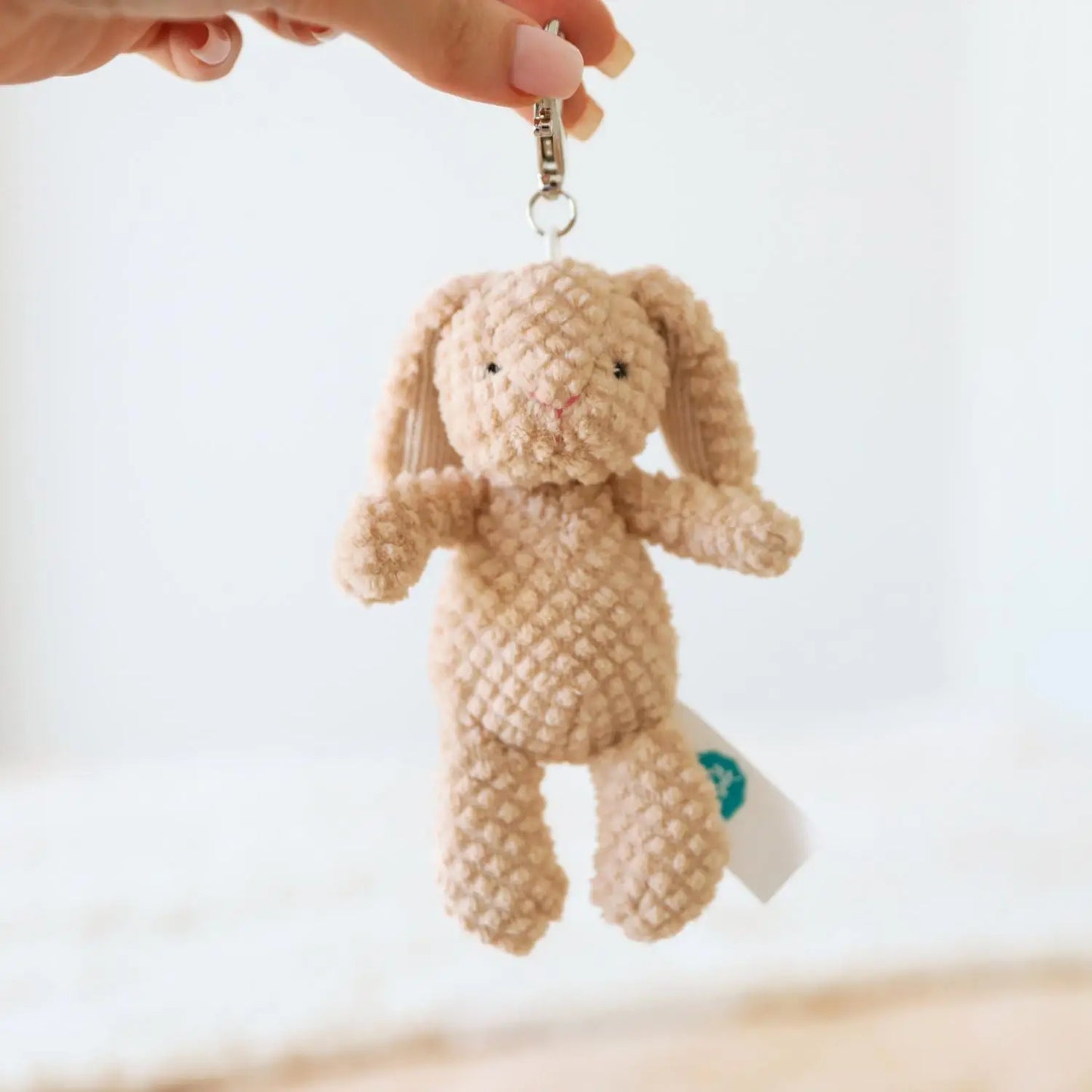 Mary Meyer Nubby Bunny Tan Bag Charm