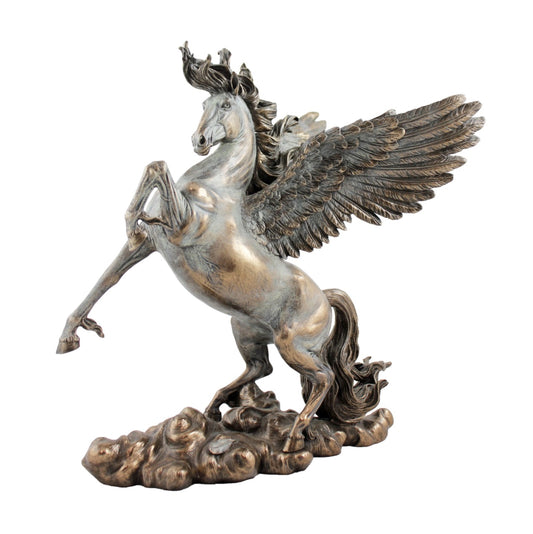 VERONESE DESIGNS BRONZE PEGASUS FIGURINE