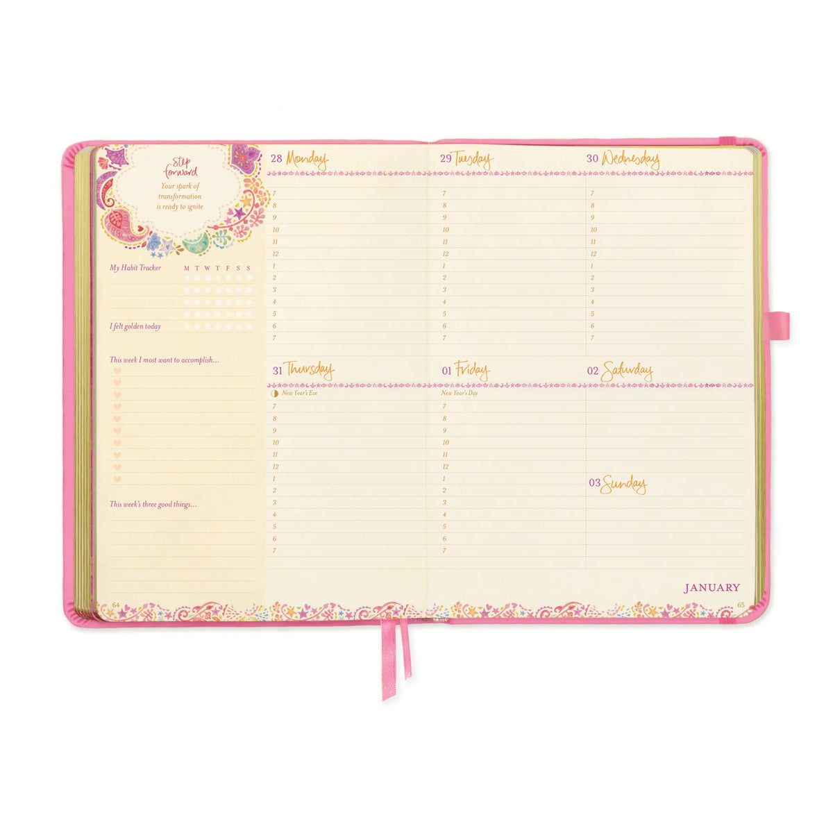 Intrinsic 2027 Diary Planner The Year For You - Rose Quartz Pink