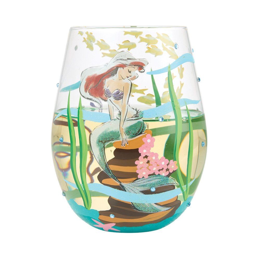 Disney Lolita Stemless Glass Ariel 'An Ocean Of Dreams'