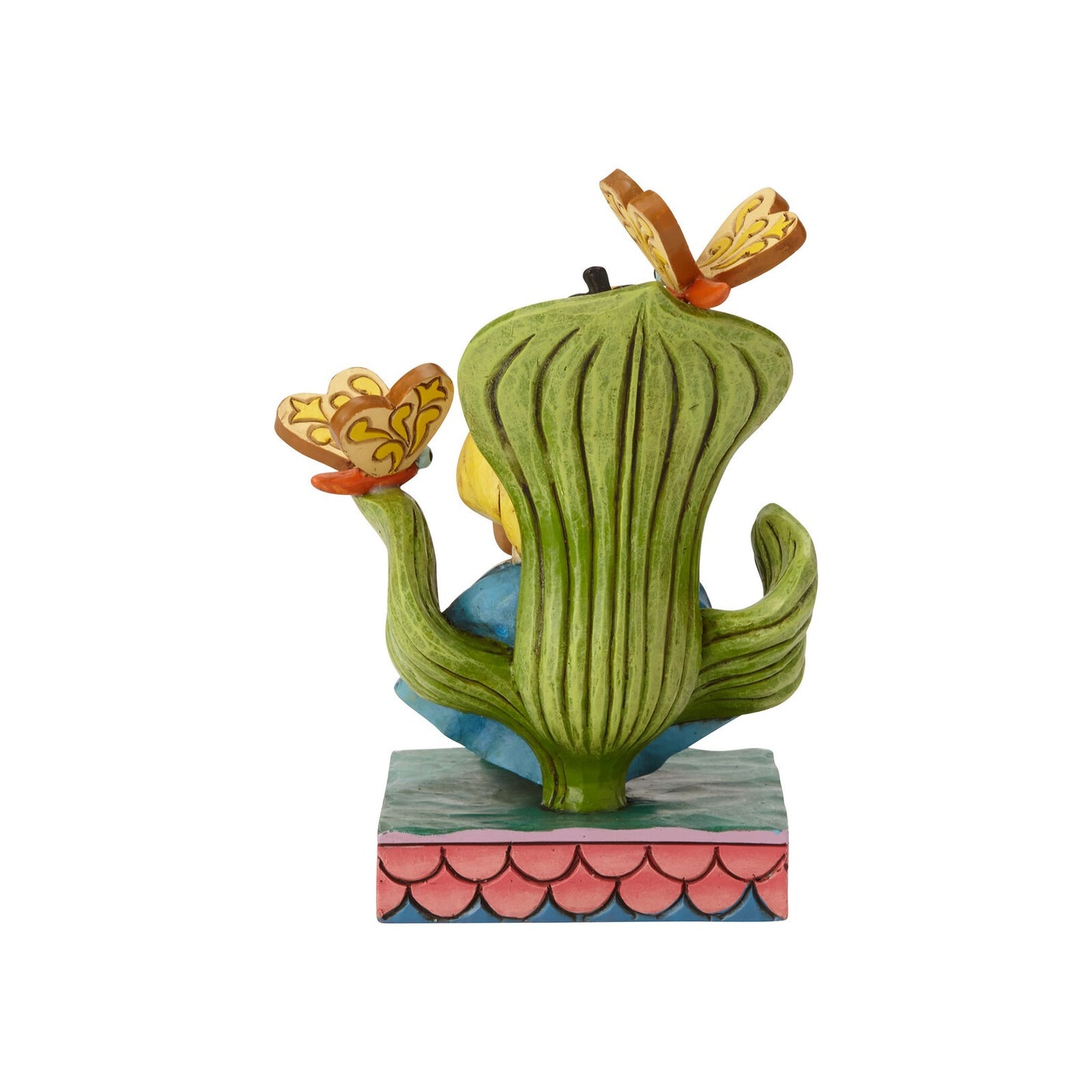 DISNEY TRADITIONS BY JIM SHORE ALICE ON GREEN CHAIR CURIOUSER AND CURIOUSER 13.5CM