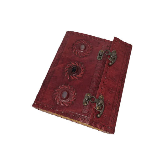 Leather Journal Parchment Style Paper With Stones