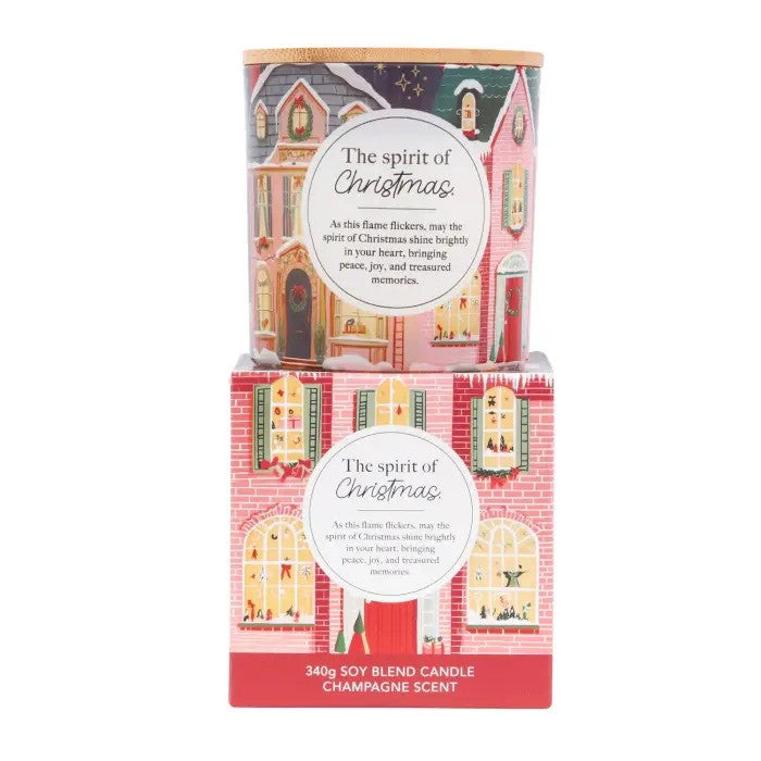 Christmas Meaningful Melts Candle With Verse "The Spirit Of Christmas"