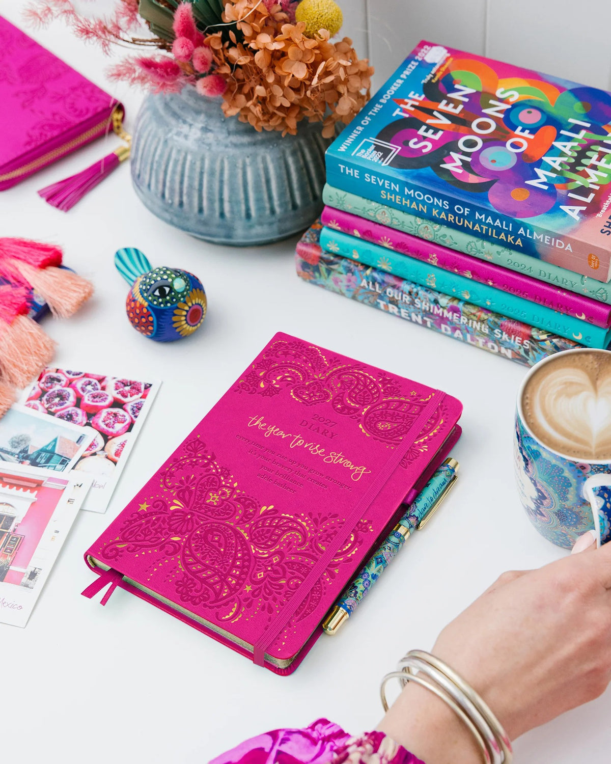 Intrinsic 2027 Diary Planner The Year To Rise Strong - Positively Pink