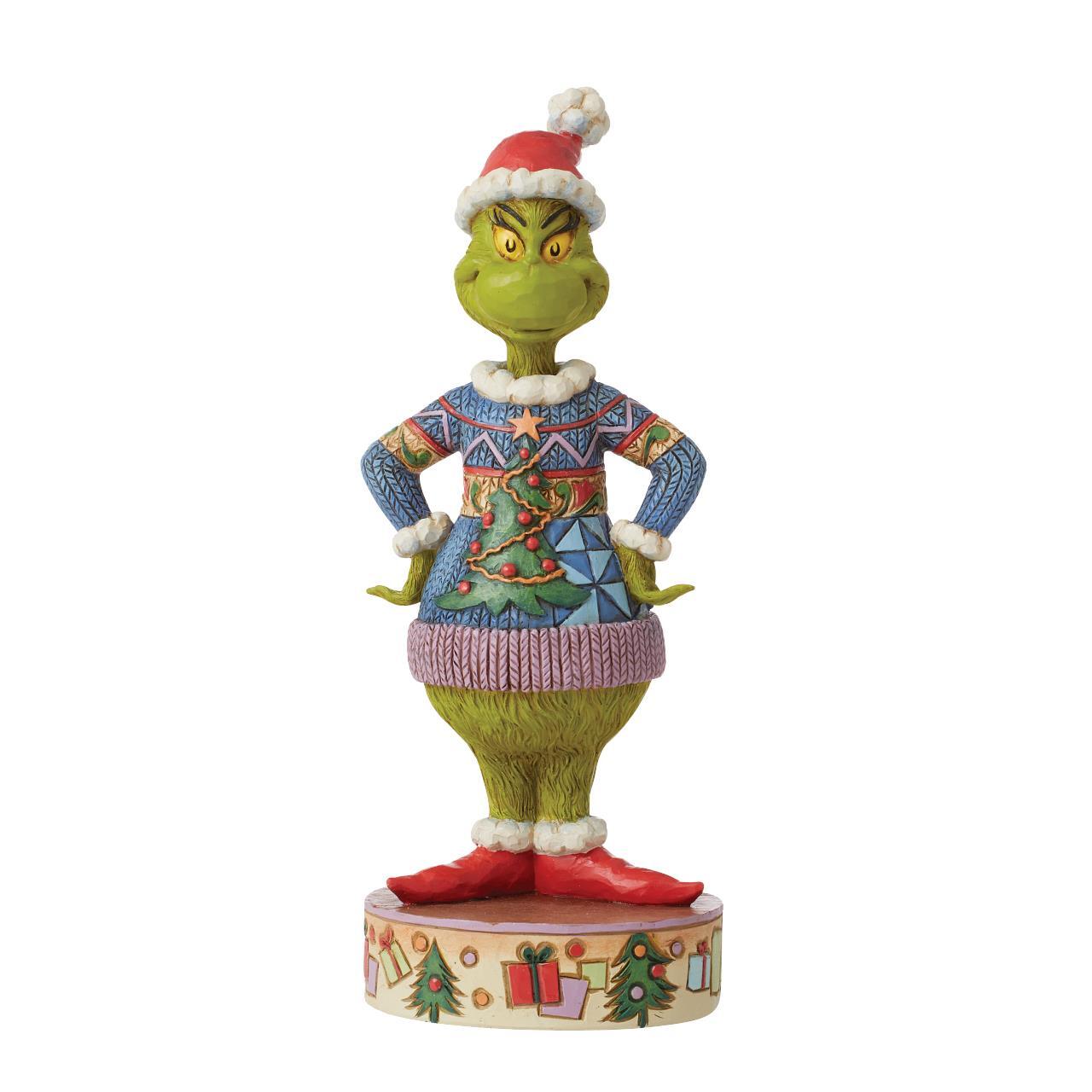 THE GRINCH BY JIM SHORE GRINCH UGLY SWEATER 20CM