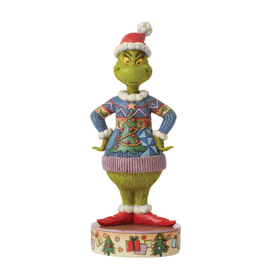 THE GRINCH BY JIM SHORE GRINCH UGLY SWEATER 20CM