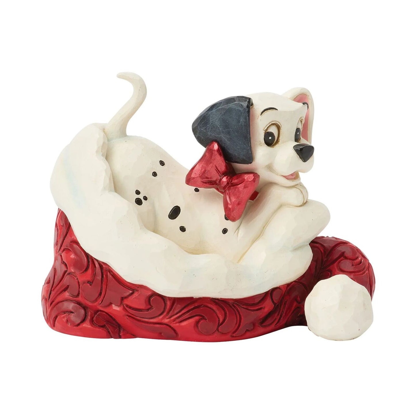 DISNEY TRADITIONS BY JIM SHORE CHRISTMAS 101 DALMATIONS SANTA HAT