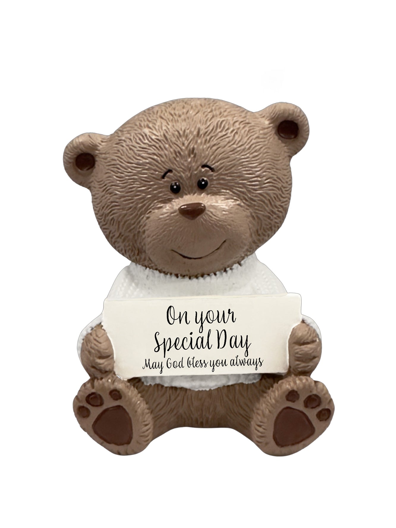 TEDDY MOMENTS RESIN BEAR ON YOUR SPECIAL DAY