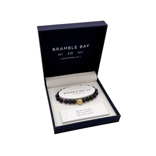 Bramble Bay Bracelet Planet Earth Amethyst Gloss In Gold