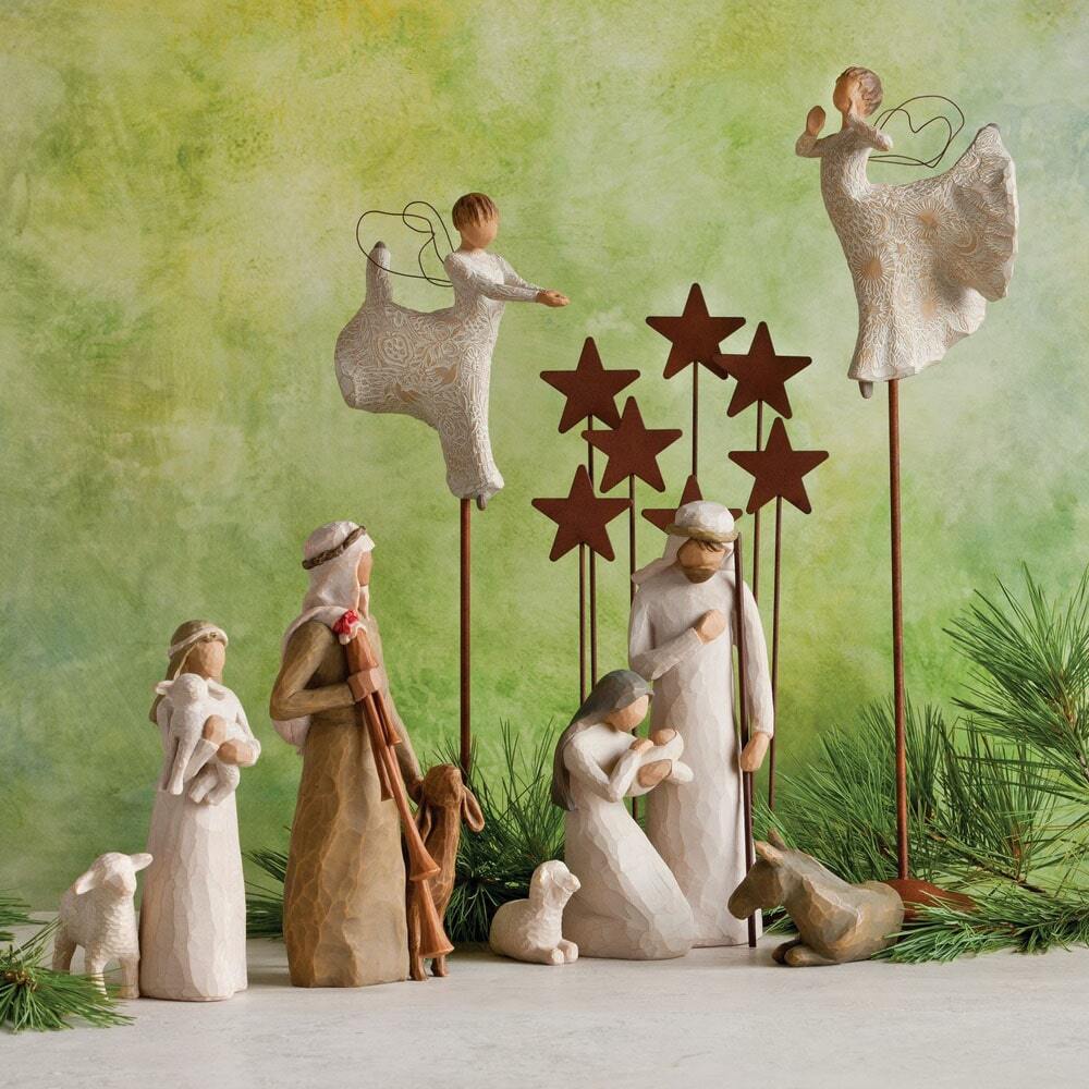WILLOW TREE NATIVITY - METAL STAR BACKDROP