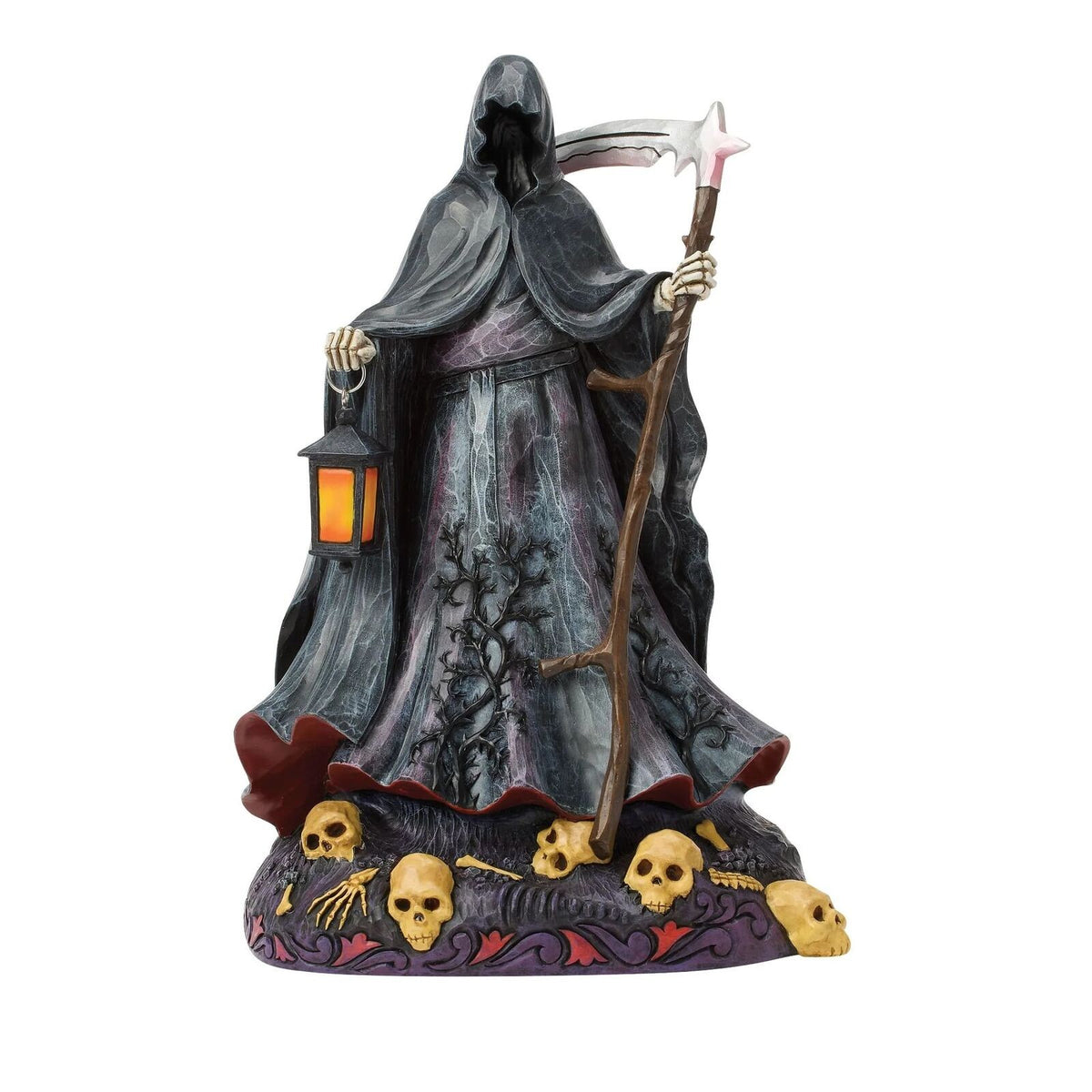 HEARTWOOD CREEK BY JIM SHORE HALLOWEEN GRIM REAPER WITH LED GLOW
