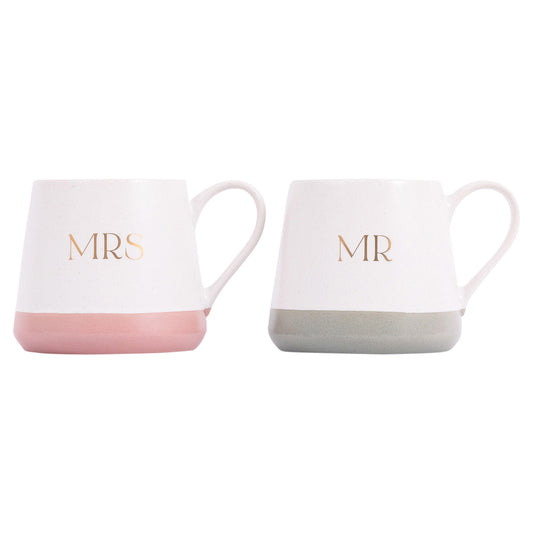 Wedding Mr & Mrs Mug Set Of Two