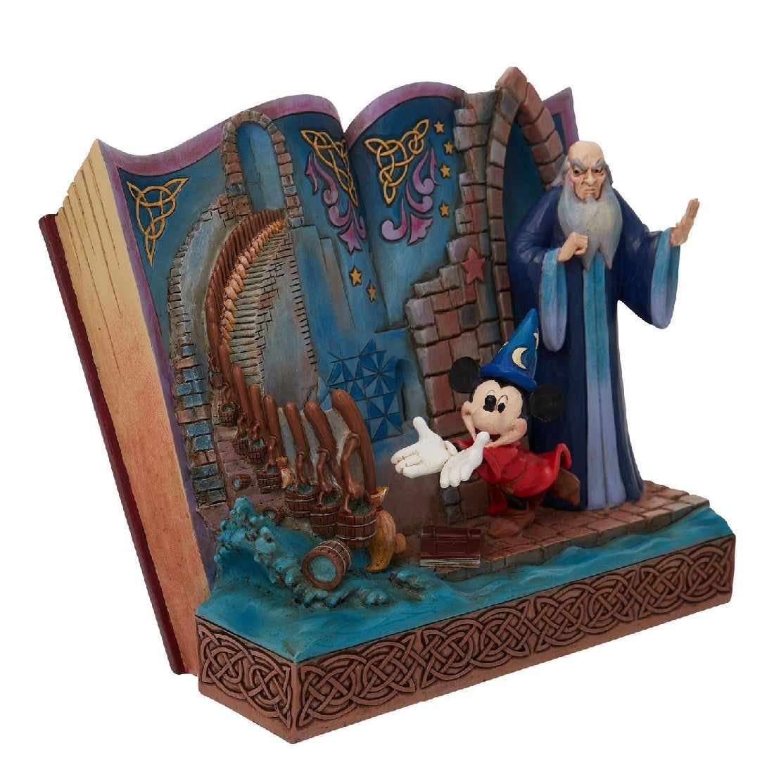 DISNEY TRADITIONS BY JIM SHORE SORCERER MICKEY FANTASIA STORY BOOK
