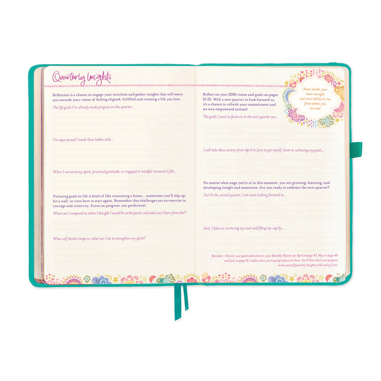 Intrinsic 2026 Diary The year to ignite your light - Turquoise Twist