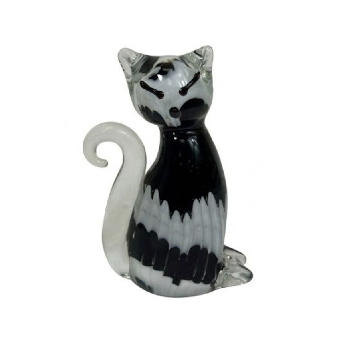 ZIBO ART GLASS LUCKY KITTEN