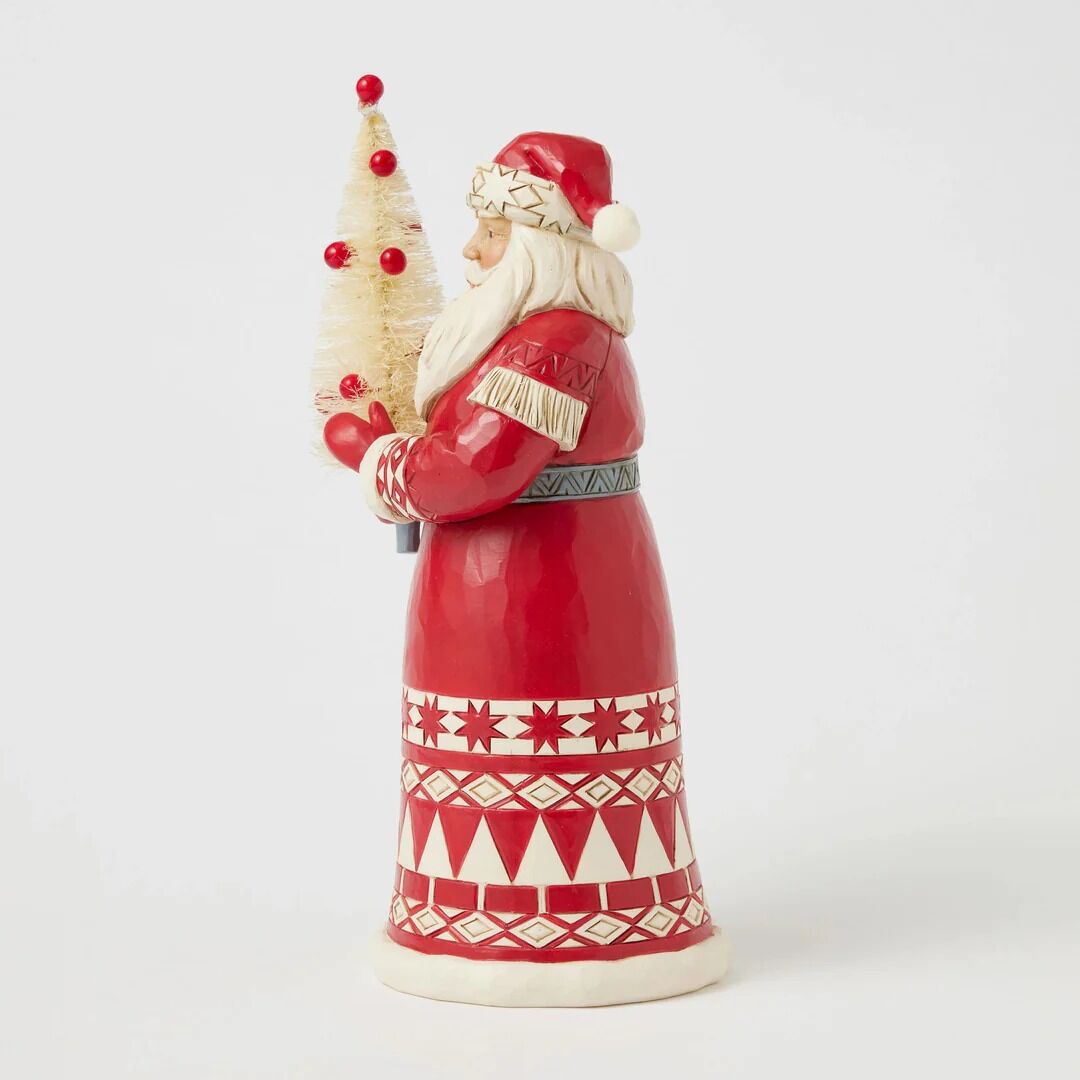 Heartwood Creek By Jim Shore Nordic Noel Santa With Sisal Tree Figurine