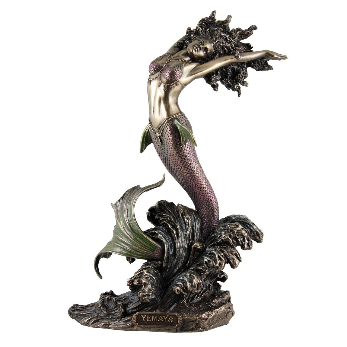 VERONESE DESIGNS BRONZE YEMAYA FIGURINE 26CM