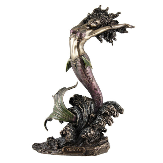VERONESE DESIGNS BRONZE YEMAYA FIGURINE 26CM