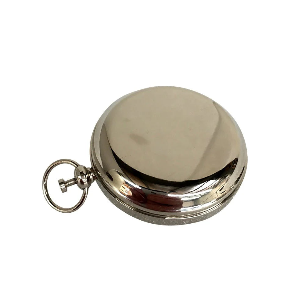 Compass Nickel Finish Flip Push Button