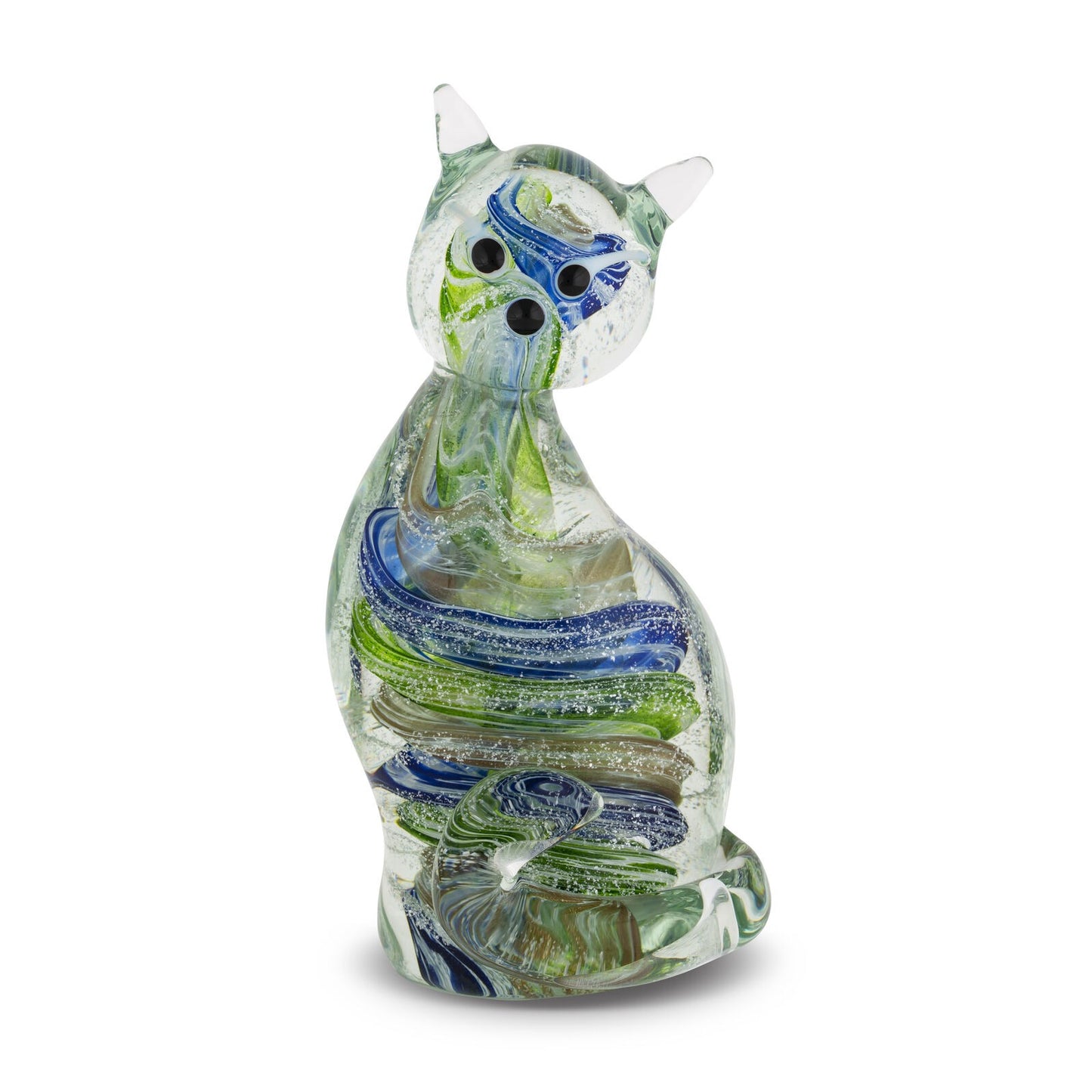 ZIBO ART GLASS MINI KITTY TAIL UP