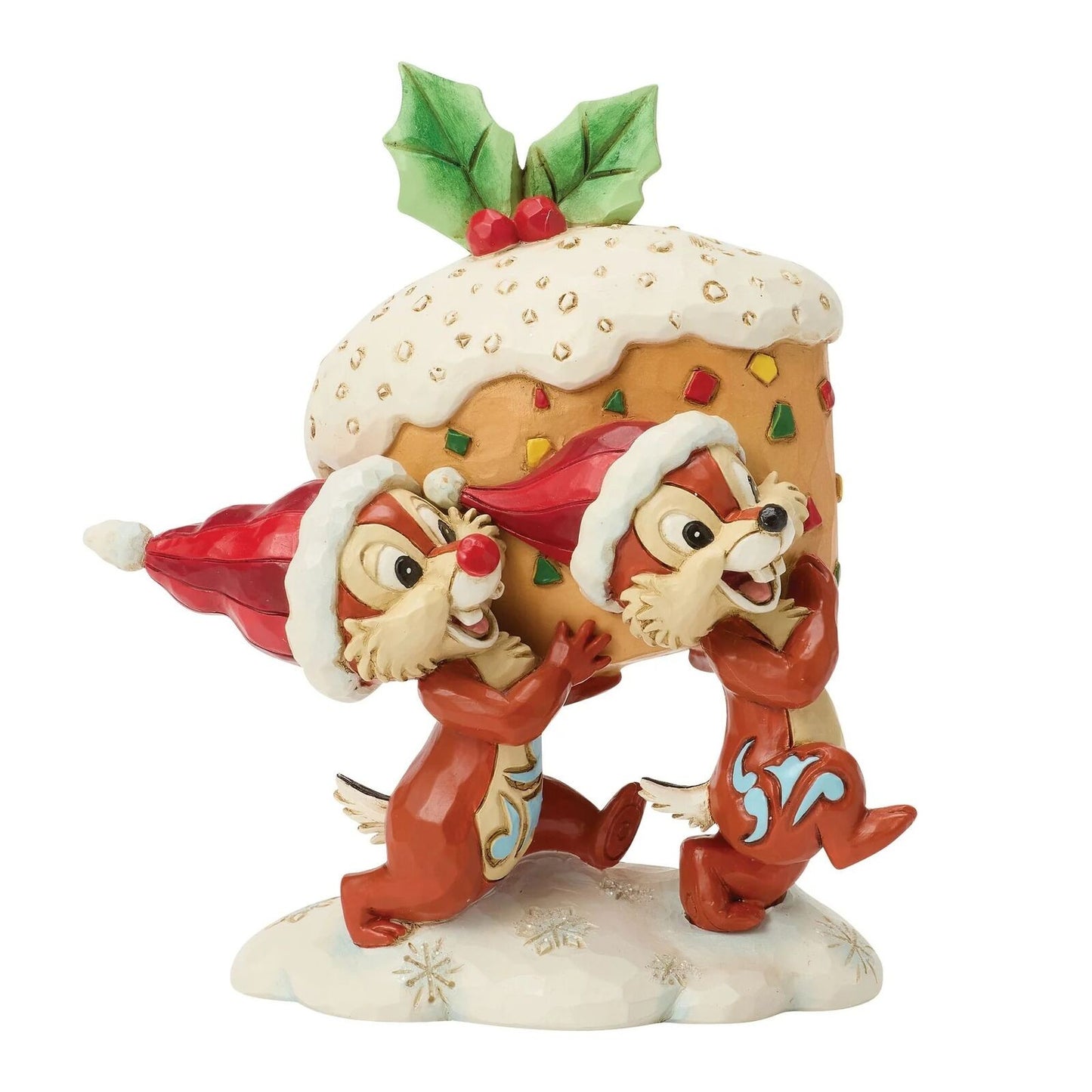 DISNEY TRADITIONS BY JIM SHORE CHRISTMAS CHIP & DALE FRUIT CAKE