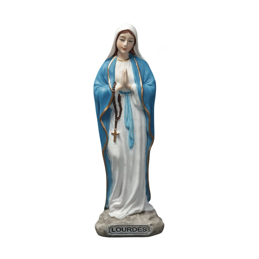 VERONESE DESIGNS MINI RESIN STATUE OUR LADY OF LOURDES