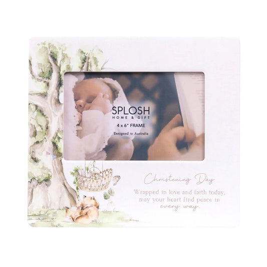 Ceramic Photo Frame Tiny Wonders Christening 4x6