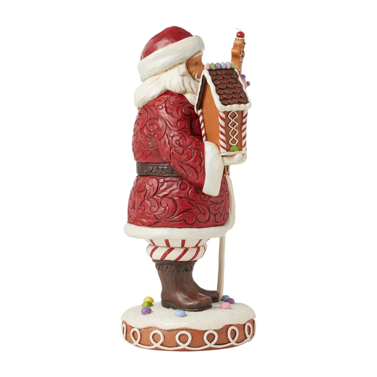 Heartwood Creek By Jim Shore Santa Gingerbread House & Staff Figurine