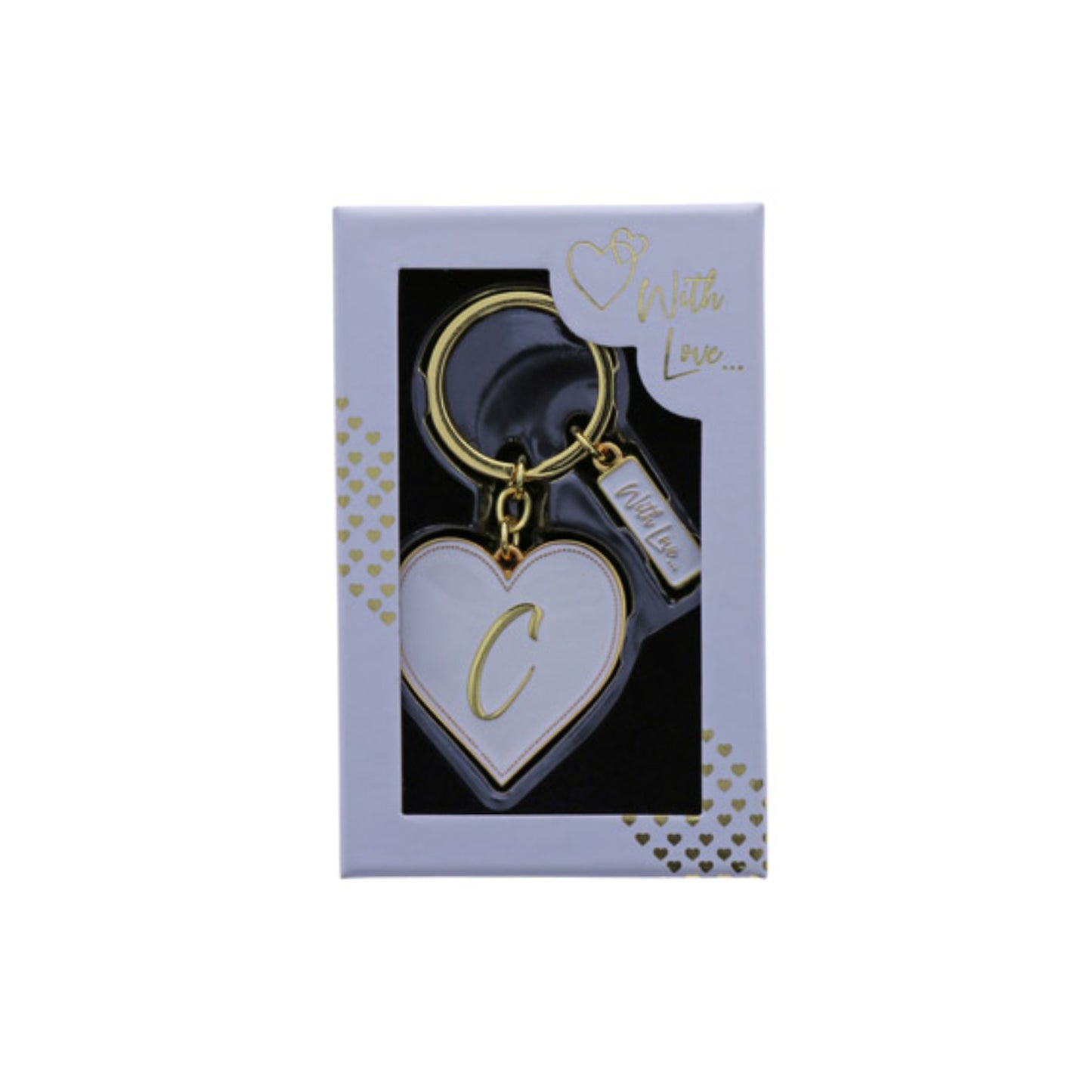 INITIAL KEYRING "C" IN GOLD