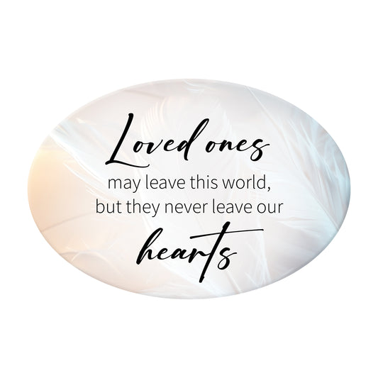 OVAL CERAMIC VERSE PLAQUE MEMORIAL LOVE ONES