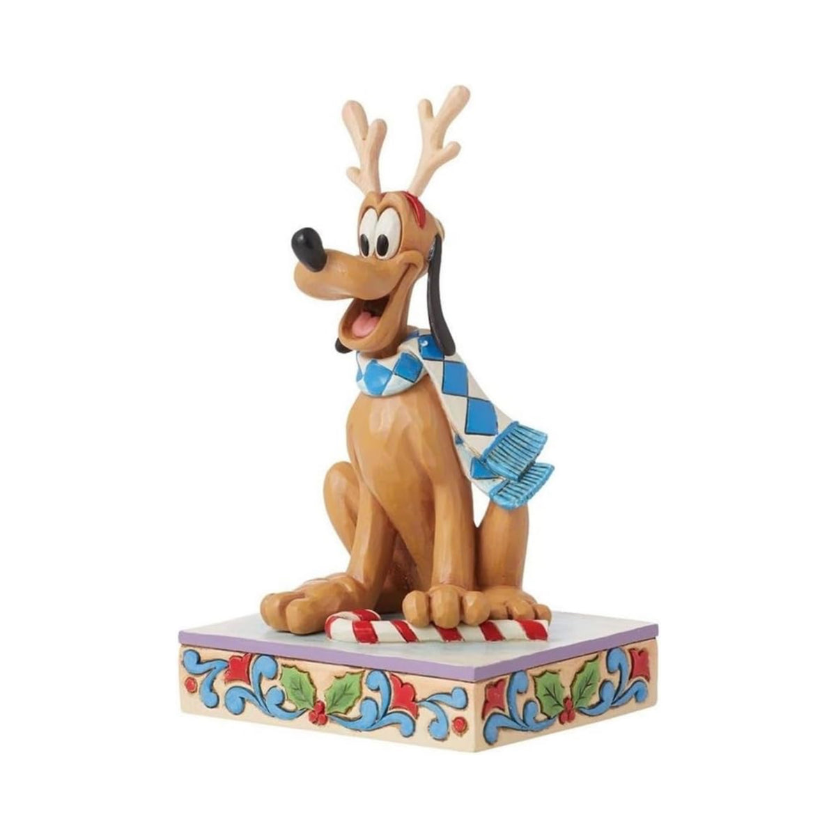 DISNEY TRADITIONS BY JIM SHORE PERSONALITY POSE PLUTO CHRISTMAS 11CM