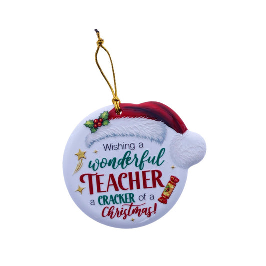 Christmas Sentiment Ceramic Plaque Teacher