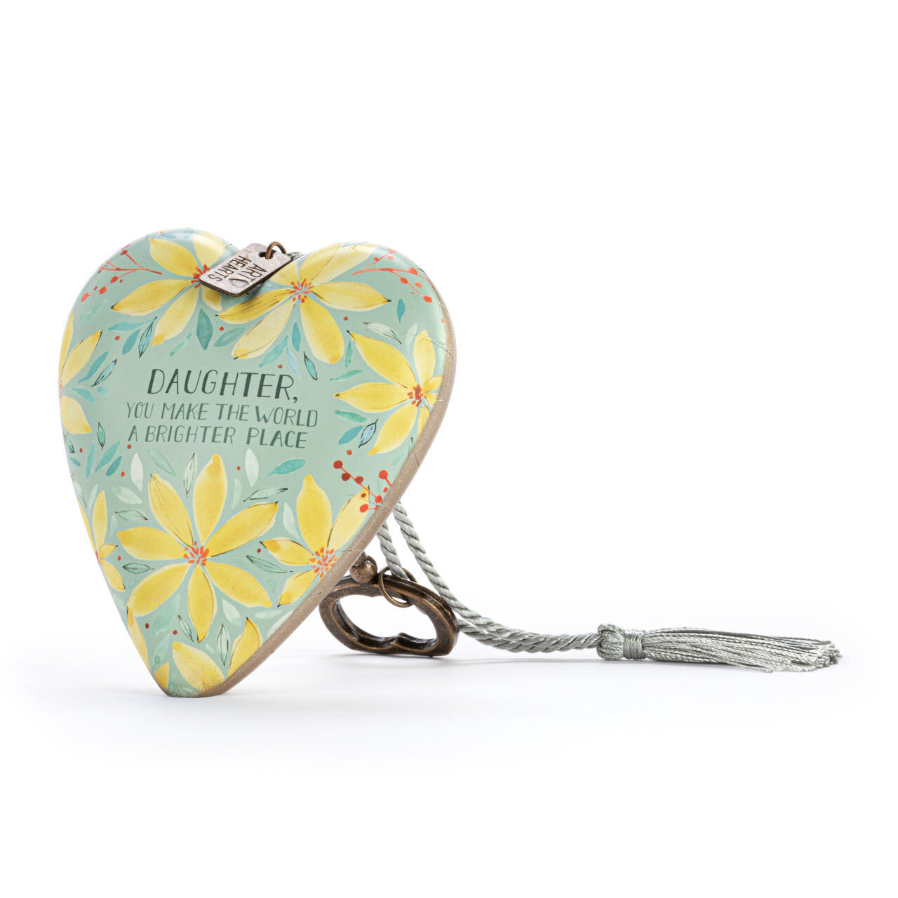 ART HEART DAUGHTER YOU MAKE THE WORLD BRIGHTER