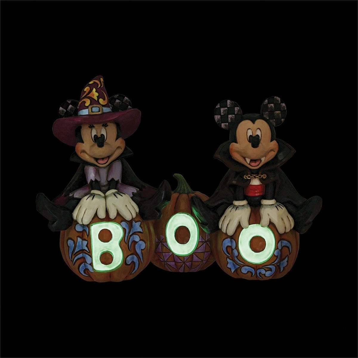 DISNEY TRADITIONS BY JIM SHORE HALLOWEEN MICKEY & MINNIE BOO