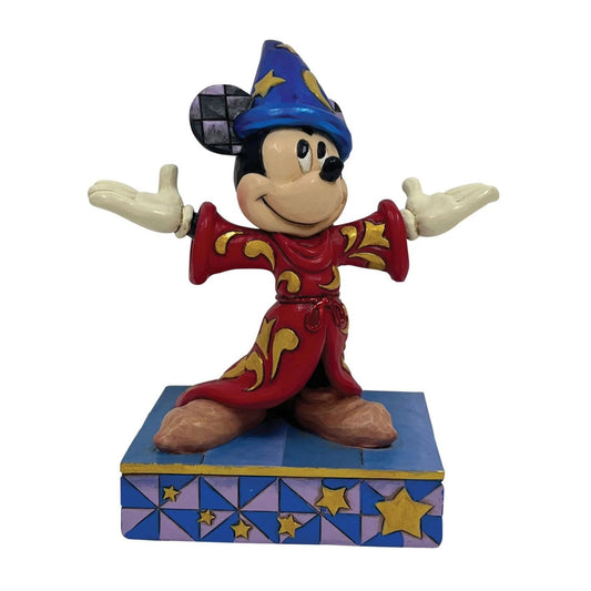 DISNEY TRADITIONS BY JIM SHORE SORCERER MICKEY PERSONALITY POSE