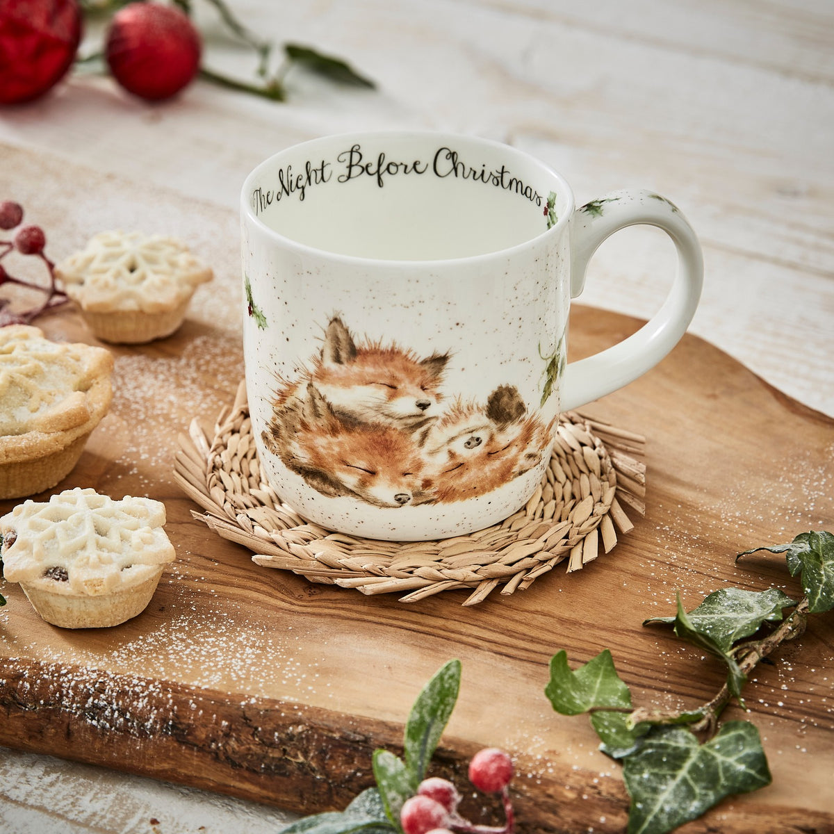 Royal Worcester Wrendale Designs Mug Foxes