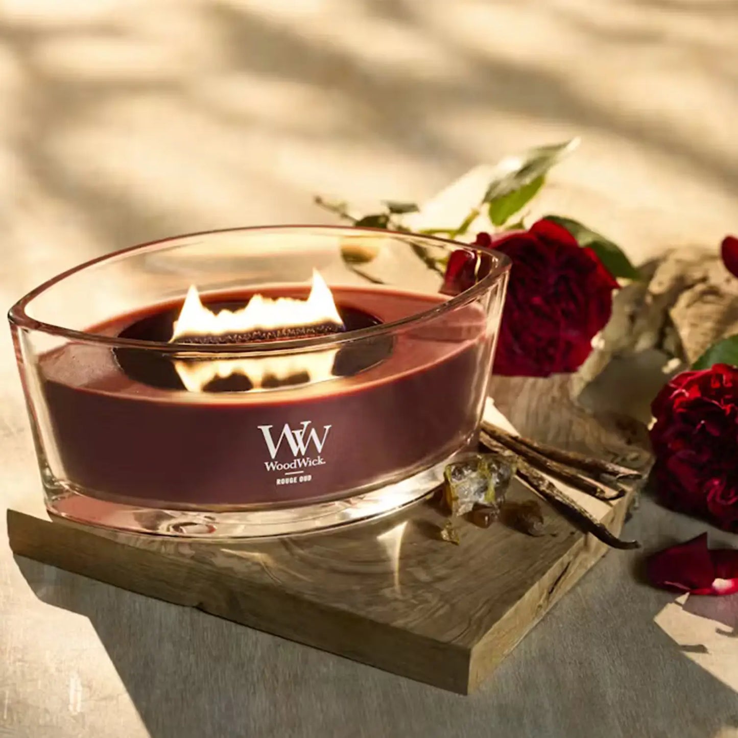 WoodWick Candle Rouge Oud Ellipse