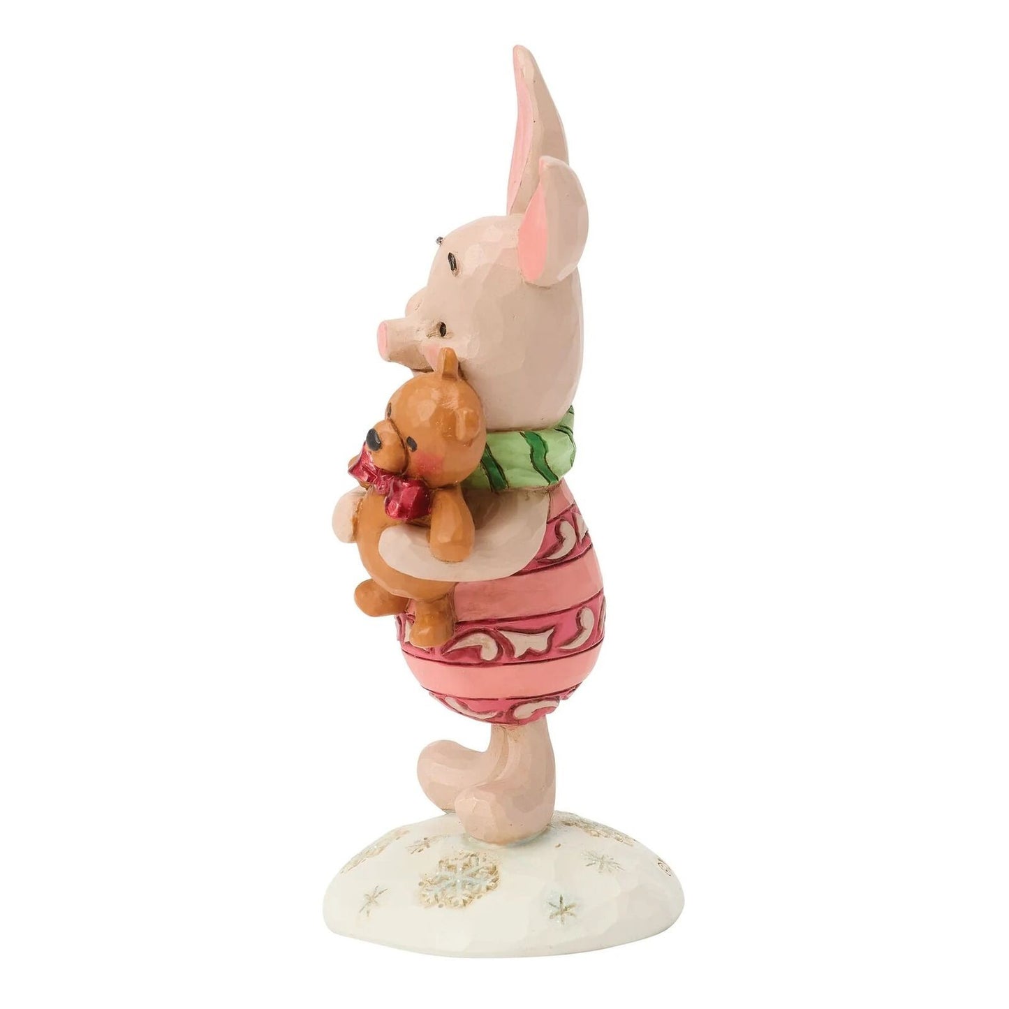 DISNEY TRADITIONS BY JIM SHORE CHRISTMAS PIGLET WITH TEDDY BEAR
