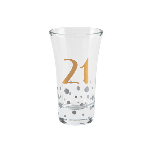 SHOT GLASS ROSE GOLD 21ST BIRTHDAY