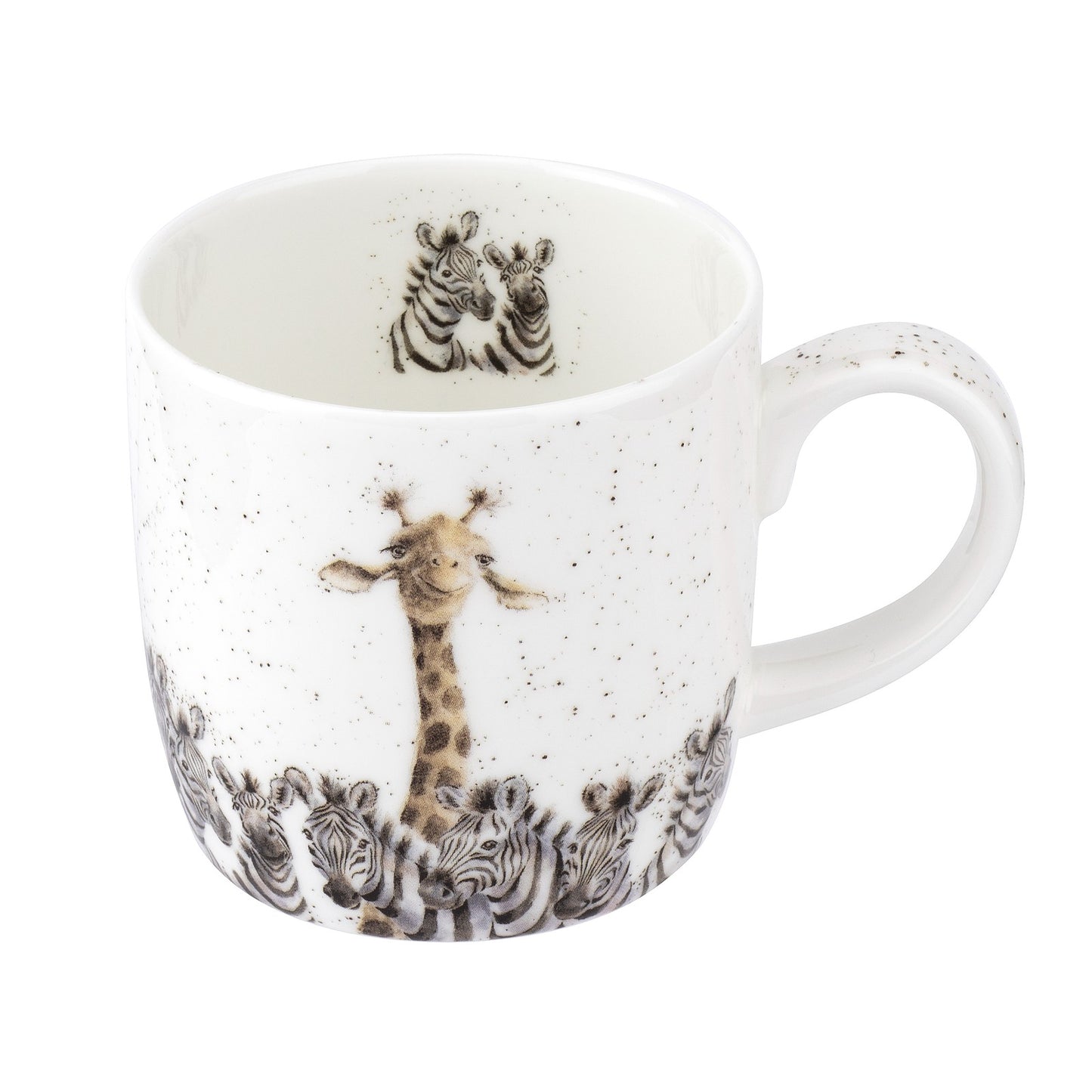 ROYAL WORCESTER WRENDALE MUG ZEBRA & GIRAFFE