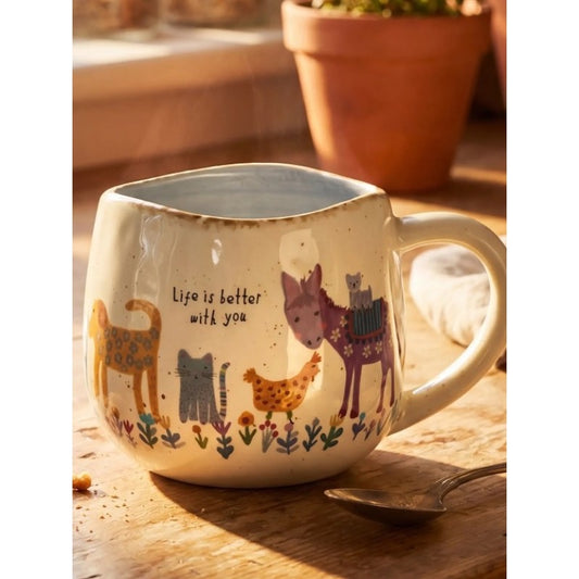Natural Life Artisan Mug Life Is Better With You