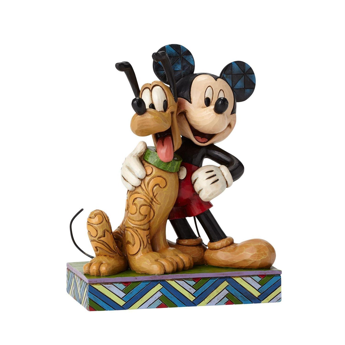 DISNEY TRADITIONS BY JIM SHORE MICKEY & PLUTO 15CM