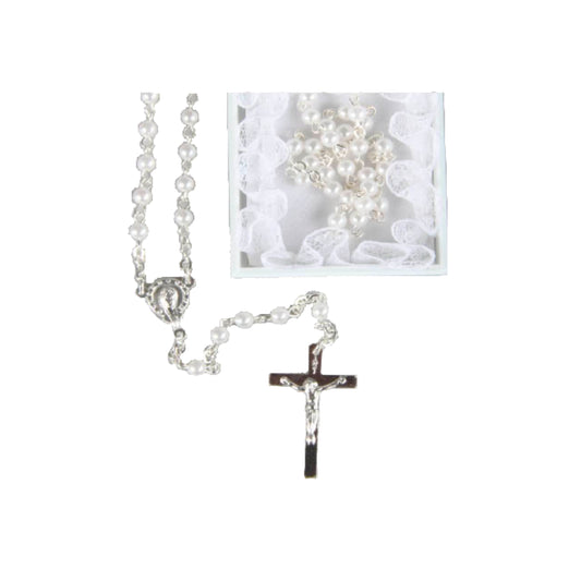 MY FIRST ROSARY BEADS WHITE
