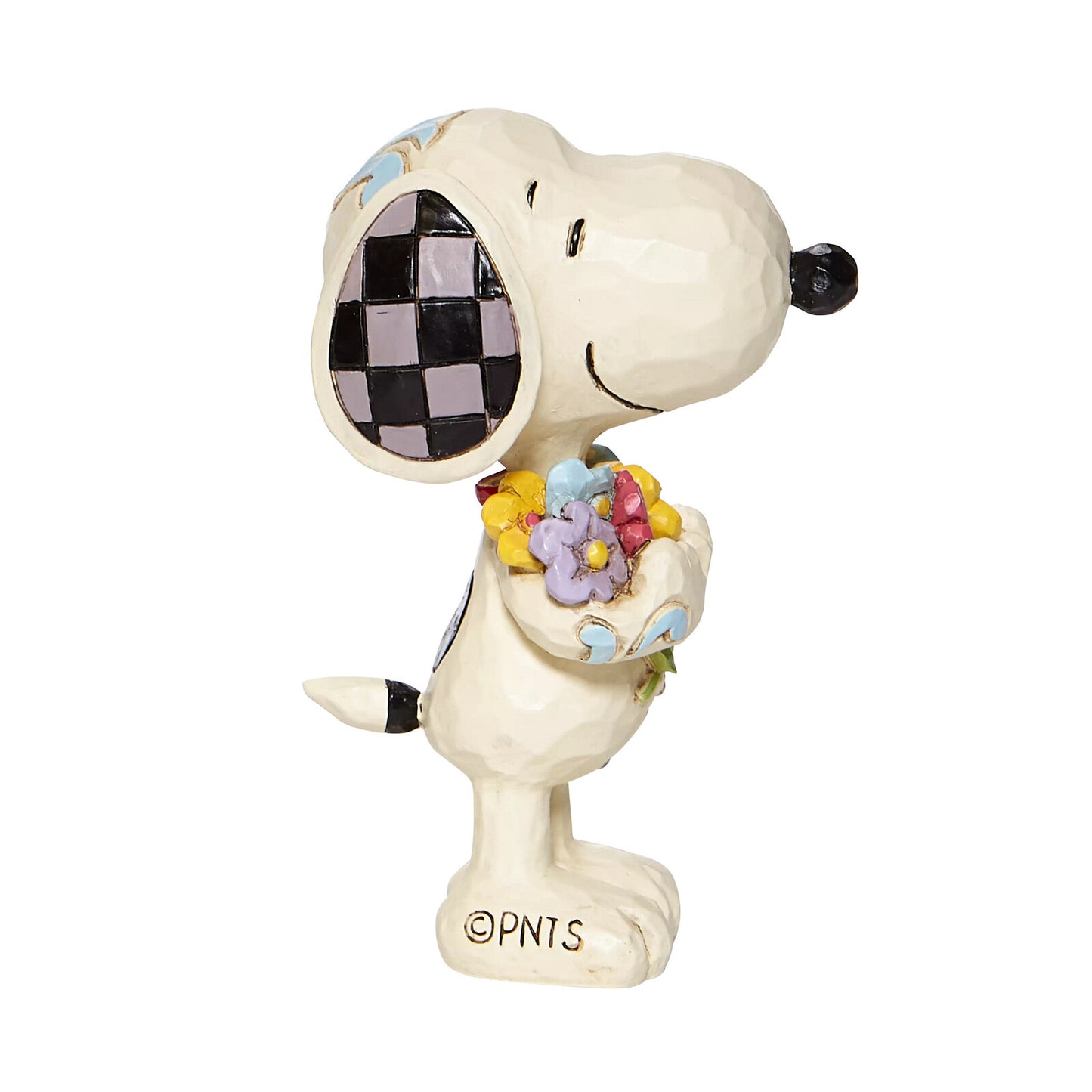 PEANUTS BY JIM SHORE MINI SNOOPY WITH FLOWERS