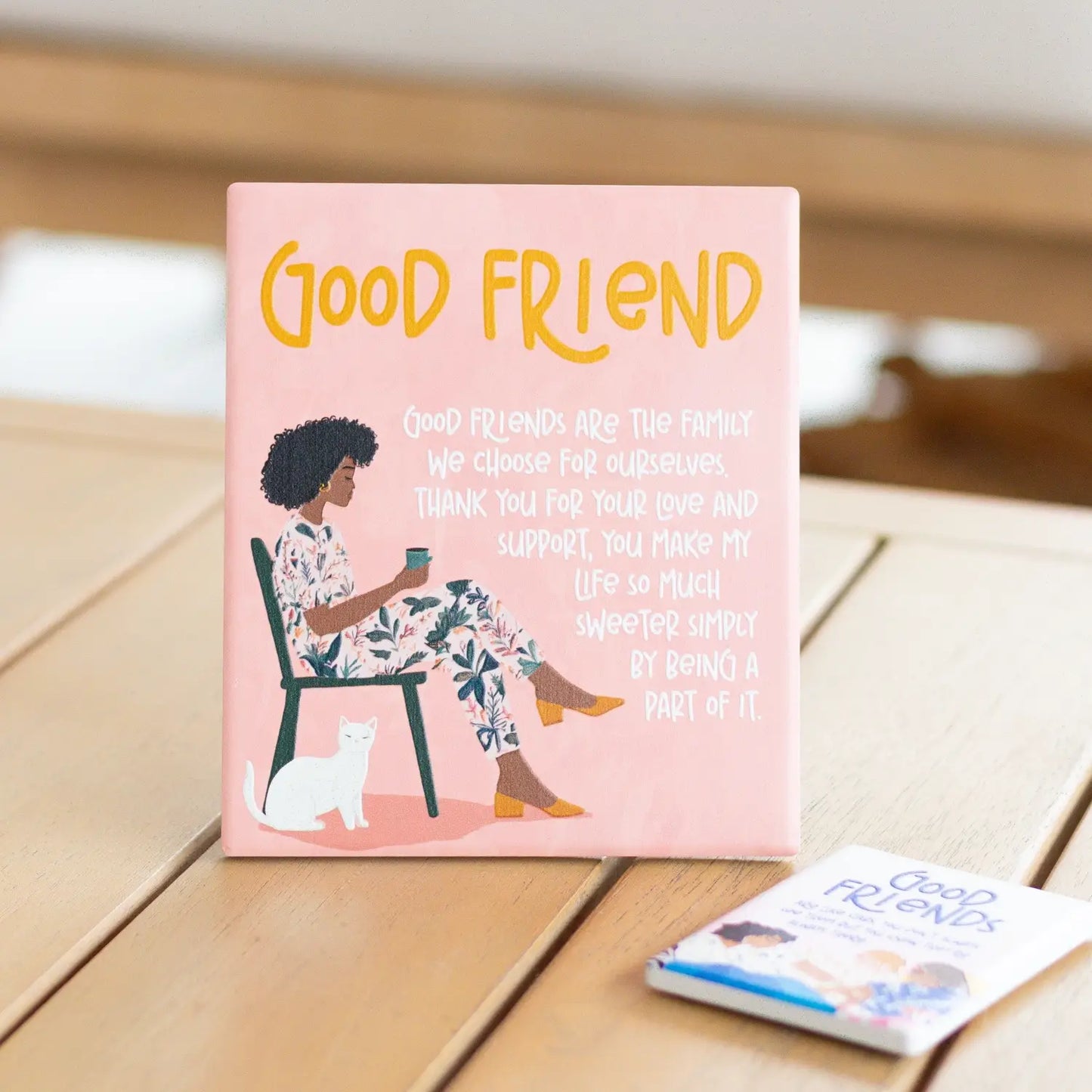 Ceramic Verse Plaque Billie Good Friends