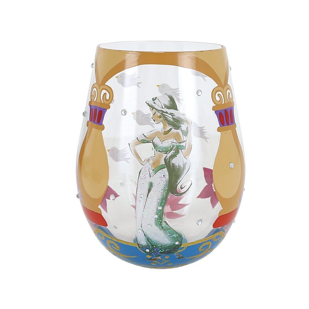 Disney Lolita Stemless Glass Jasmine 'Let Your Dreams Soar'