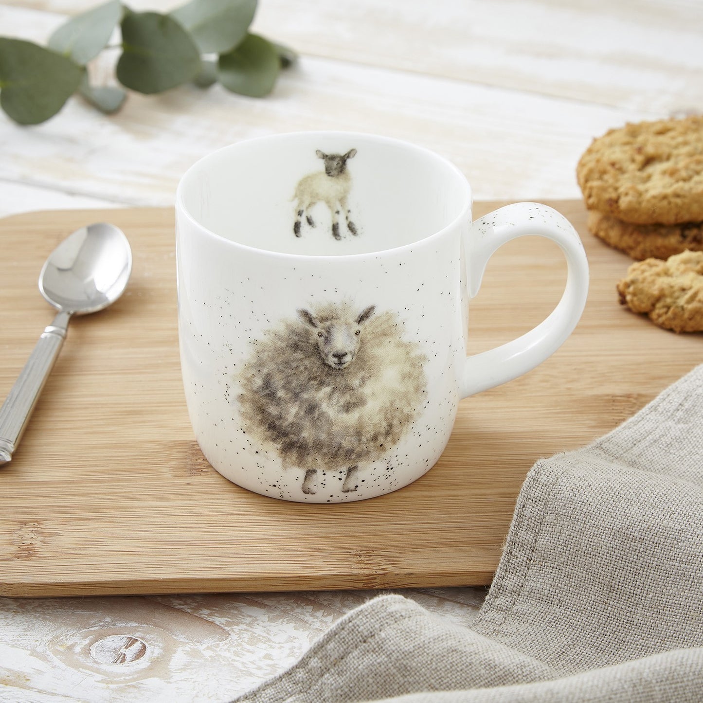 ROYAL WORCESTER WRENDALE MUG SHEEP